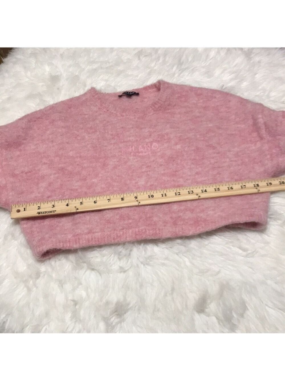MILANO WOOL BLEND CROPPED SWEATER SZ XL - Picture 3 of 9